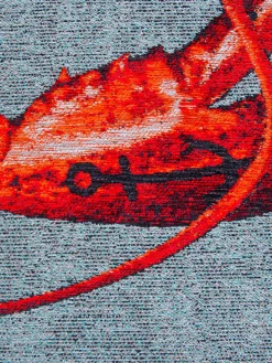 Redonda|Alfombras Rectangulares></noscript>Louis de Poortere Alfombra redonda de pelo corto Pop Rojo, gris azulado