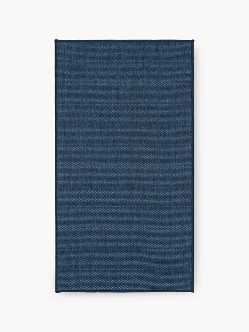 Alfombras De Exterior|Alfombras De Exterior>Westwing Collection Alfombra reversible para interior y exterior Whitby Azul oscuro, blanco Off White