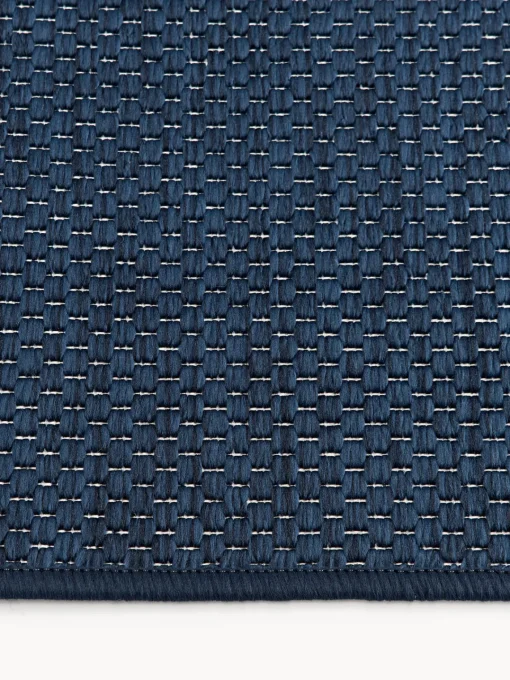 Alfombras De Exterior|Alfombras De Exterior>Westwing Collection Alfombra reversible para interior y exterior Whitby Azul oscuro, blanco Off White