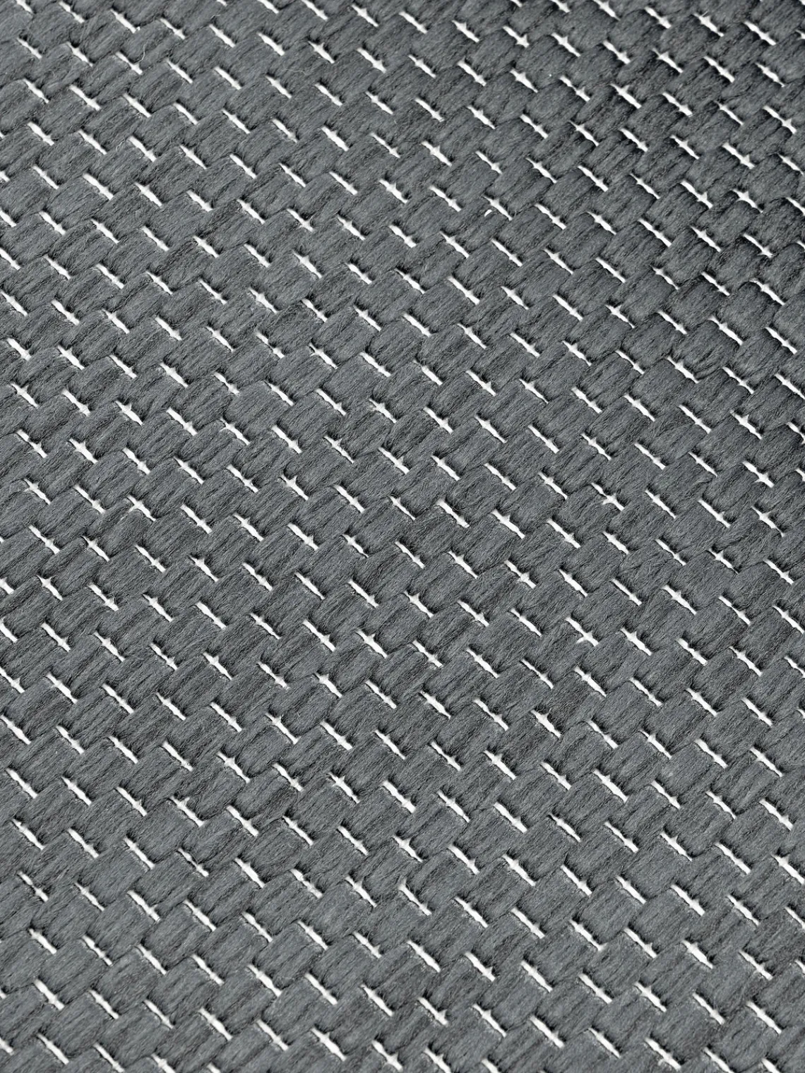 Alfombras De Exterior|Alfombras De Exterior>Westwing Collection Alfombra reversible redonda para interior y exterior Whitby Gris oscuro, blanco Off White