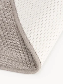 Alfombras De Exterior|Alfombras De Exterior></noscript>Westwing Collection Alfombra reversible redonda para interior y exterior Whitby Taupe, blanco Off White