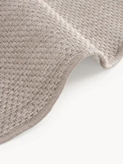 Alfombras De Exterior|Alfombras De Exterior></noscript>Westwing Collection Alfombra reversible redonda para interior y exterior Whitby Taupe, blanco Off White