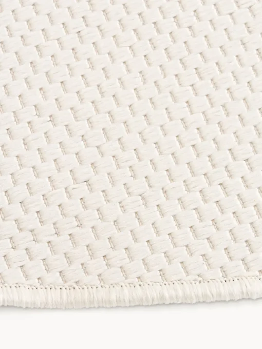 Alfombras De Exterior|Alfombras De Exterior>Westwing Collection Alfombra reversible redonda para interior y exterior Whitby Blanco Off White, taupe