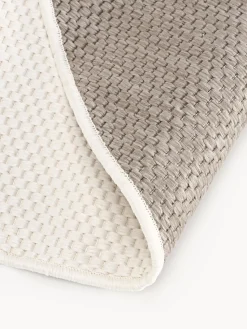 Alfombras De Exterior|Alfombras De Exterior></noscript>Westwing Collection Alfombra reversible redonda para interior y exterior Whitby Blanco Off White, taupe