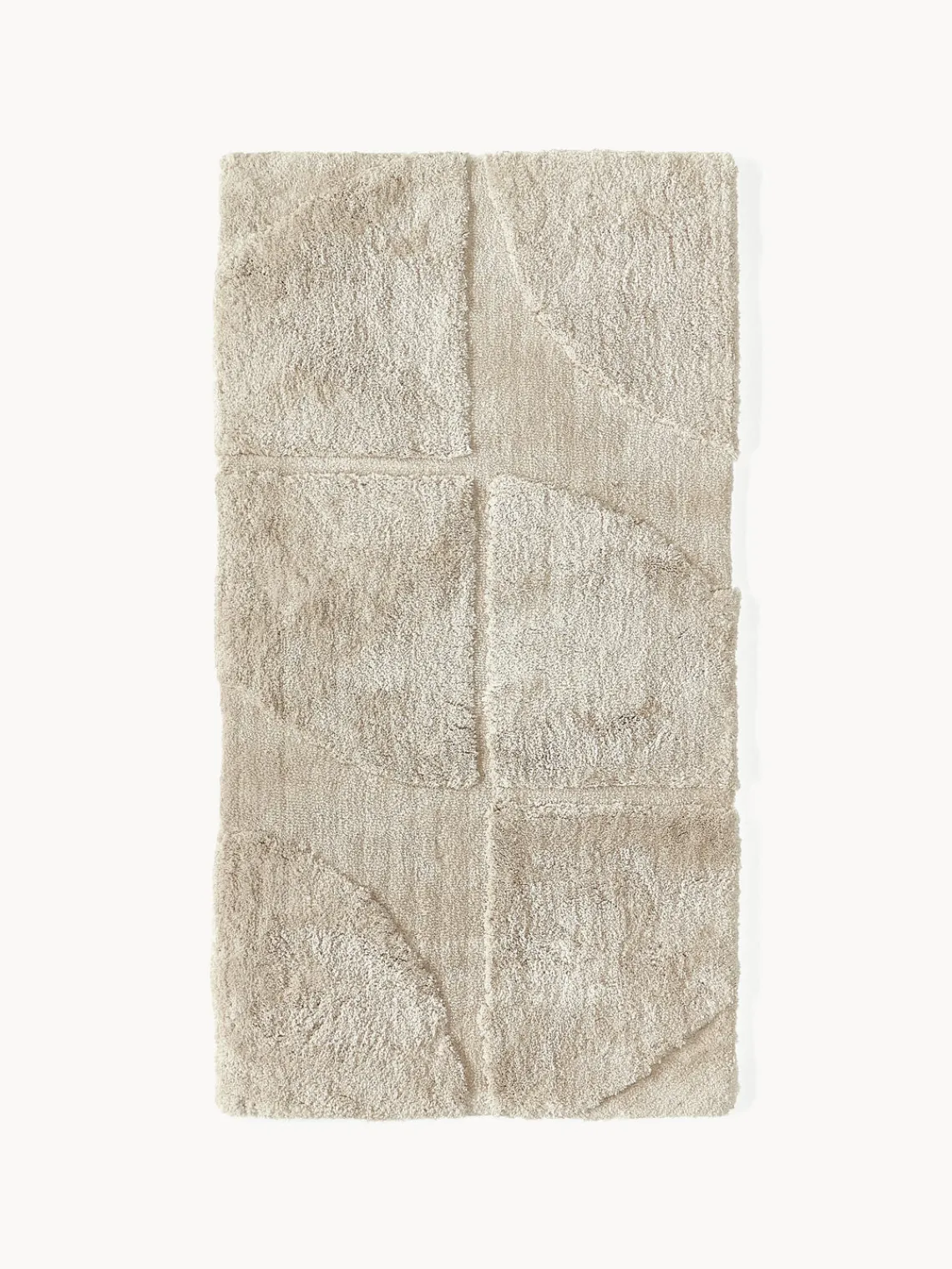 Alfombra texturizada de pelo largo Jade Rectangular|Alfombras Rectangulares