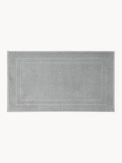 Alfombras De Baño|Mantas>Westwing Collection Alfombrilla de baño antideslizante con diseño de panal Katharina Gris oscuro