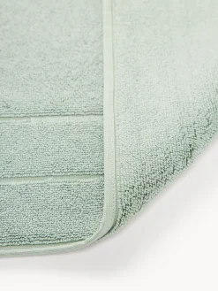 Alfombras De Baño|Mantas></noscript>Westwing Collection Alfombrilla de baño antideslizante de algodón ecológico Premium Verde salvia