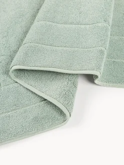 Alfombras De Baño|Mantas></noscript>Westwing Collection Alfombrilla de baño antideslizante de algodón ecológico Premium Verde salvia