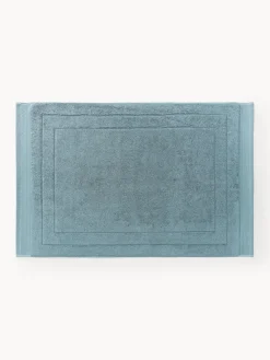 Alfombras De Baño|Mantas>Westwing Collection Alfombrilla de baño antideslizante de algodón ecológico Premium Azul petróleo