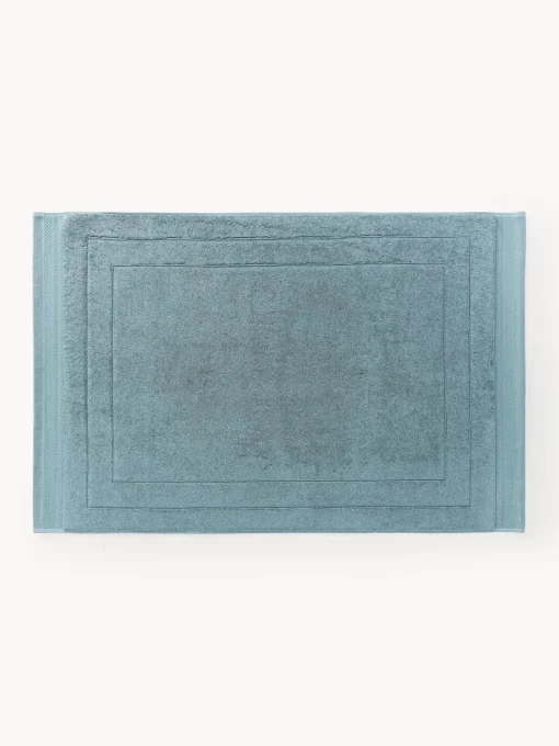 Alfombras De Baño|Mantas>Westwing Collection Alfombrilla de baño antideslizante de algodón ecológico Premium Azul petróleo