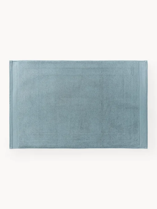 Alfombras De Baño|Mantas>Westwing Collection Alfombrilla de baño antideslizante de algodón ecológico Premium Azul petróleo