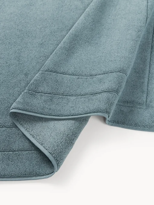 Alfombras De Baño|Mantas>Westwing Collection Alfombrilla de baño antideslizante de algodón ecológico Premium Azul petróleo