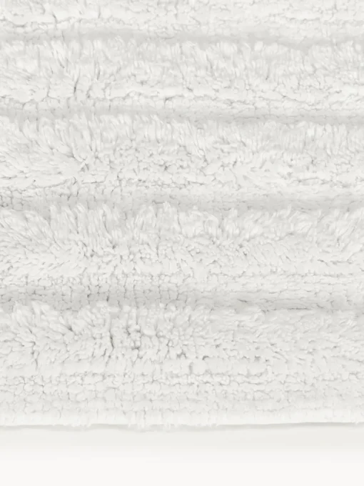 Alfombras De Baño|Mantas>Westwing Collection Alfombrilla de baño antideslizante con relieve Tianna Blanco Off White
