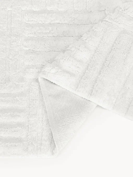 Alfombras De Baño|Mantas>Westwing Collection Alfombrilla de baño antideslizante con relieve Tianna Blanco Off White