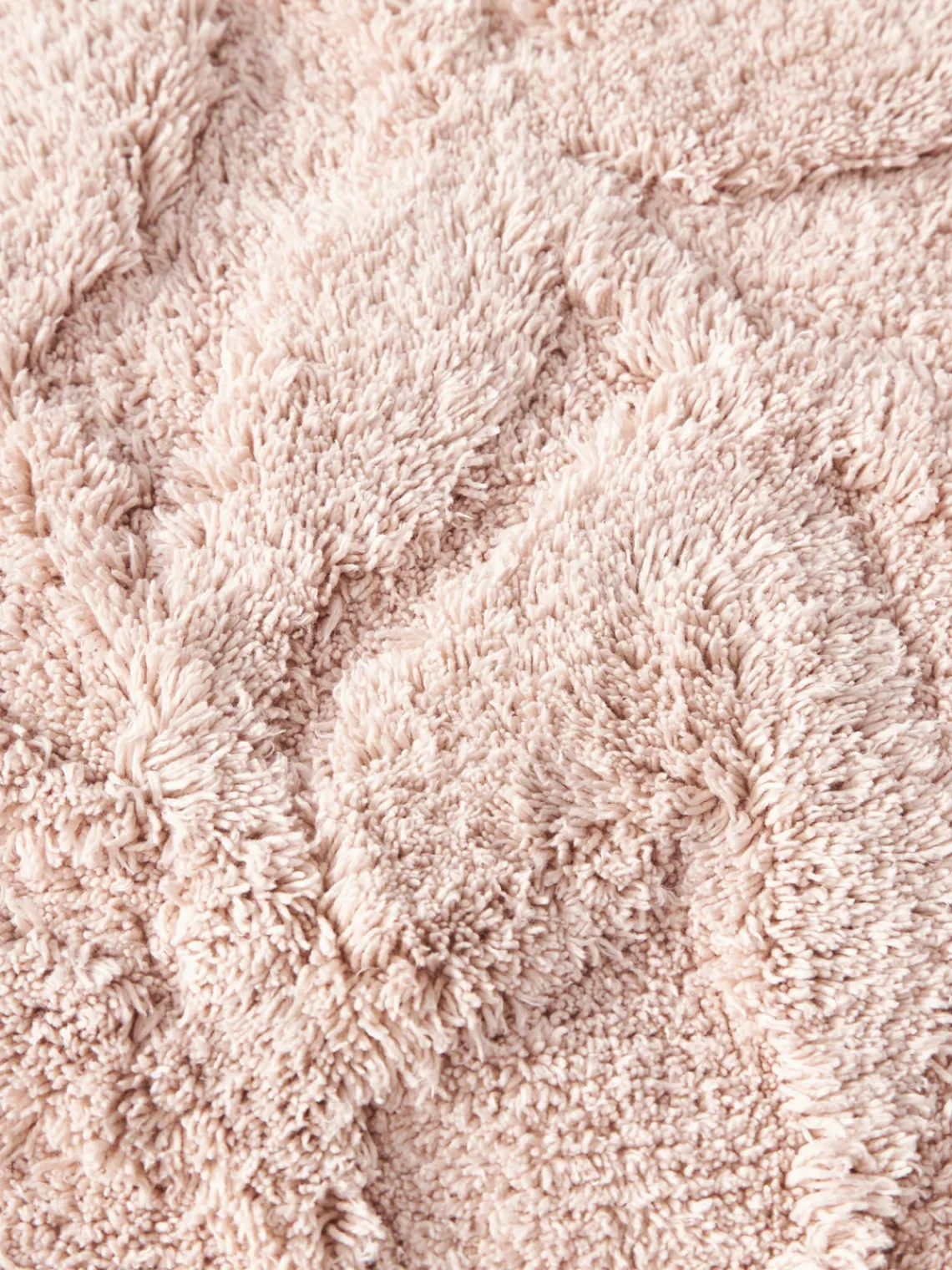 Alfombras De Baño|Mantas>Westwing Collection Alfombrilla de baño antideslizante con diseño en relieve Leaf Rosa claro