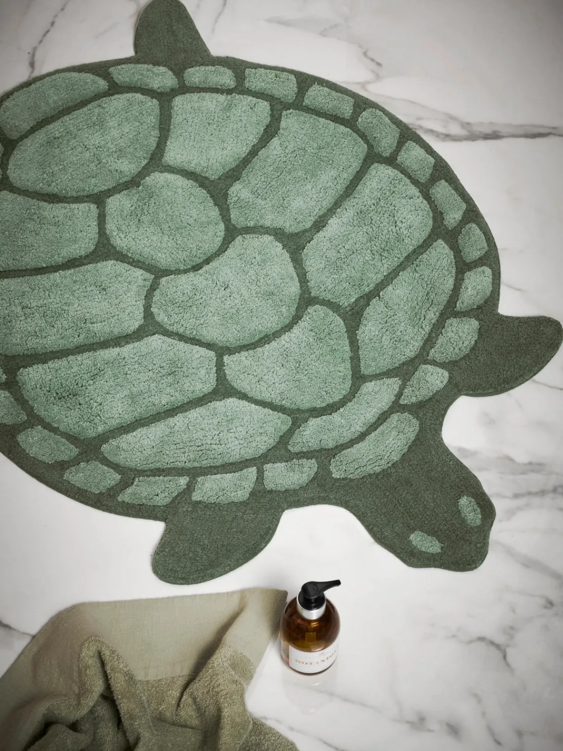 New Alfombrilla de baño de algodón orgánico en forma de tortuga Lazy Alfombras De Baño|Mantas