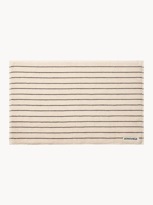 Alfombras De Baño|Alfombras De Baño>Bongusta Alfombrilla de baño de algodón ecológico Naram Blanco Off White, negro