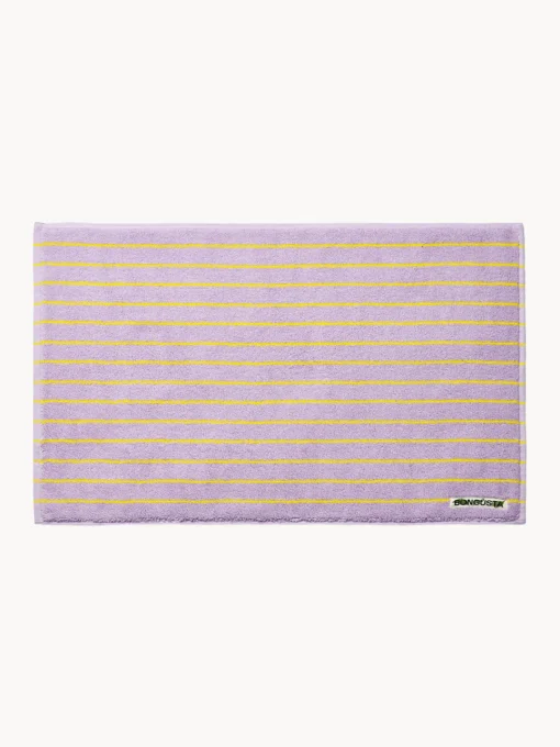 Alfombras De Baño|Mantas>Bongusta Alfombrilla de baño de algodón ecológico Naram Lavanda, amarillo claro