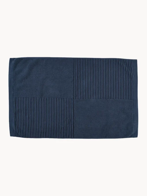 Alfombras De Baño|Mantas>Zone Denmark Alfombrilla de baño de algodón Classic Azul oscuro