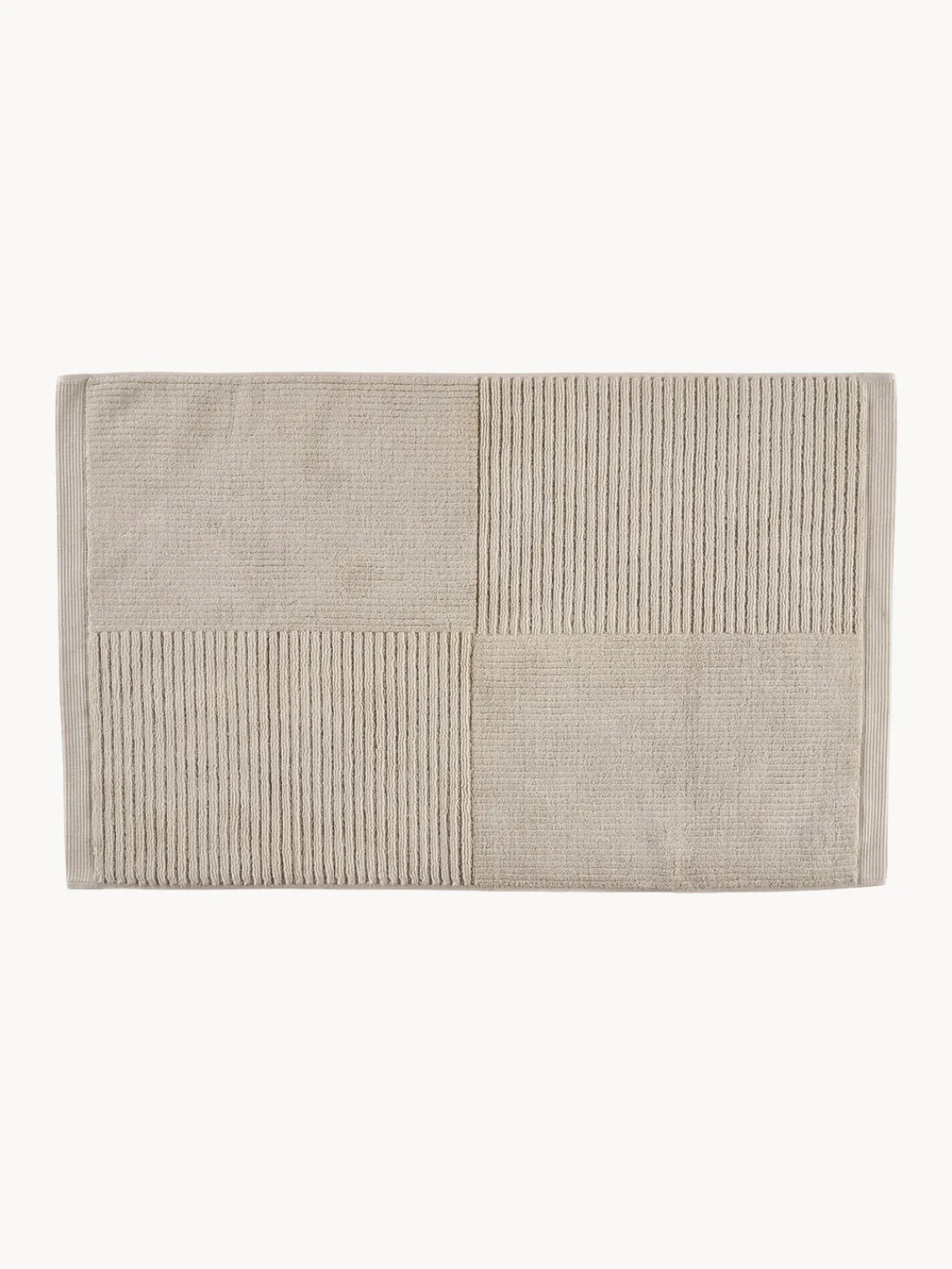 Alfombras De Baño|Mantas>Zone Denmark Alfombrilla de baño de algodón Classic Beige