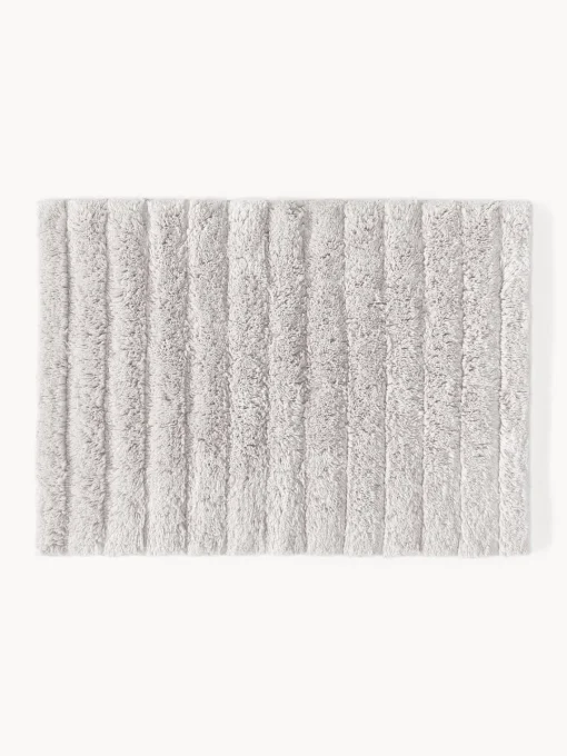Alfombras De Baño|Mantas>Westwing Collection Alfombrilla de baño mullida Bailey Gris claro