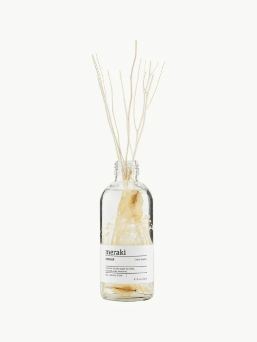 Ambientadores|Jarrones>Meraki Ambientador Vivid Shades (hierbas) Botella: transparente, blancoPalillos: beige