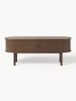 Muebles De Tv|Muebles De Tv></noscript>Westwing Collection Aparador acanalado Calary Madera de roble lacada en marrón oscuro