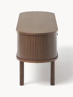 Muebles De Tv|Muebles De Tv></noscript>Westwing Collection Aparador acanalado Calary Madera de roble lacada en marrón oscuro