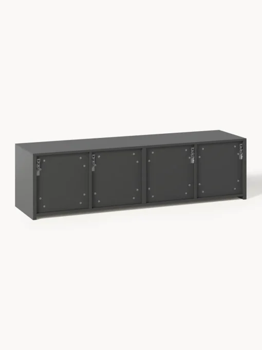 Muebles De Tv|Muebles De Tv>Westwing Collection Aparador con frente acanalado Shea Gris oscuro