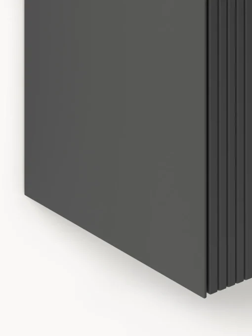 Muebles De Tv|Muebles De Tv>Westwing Collection Aparador con frente acanalado Shea Gris oscuro