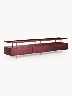 Muebles De Tv|Muebles De Tv></noscript>Westwing Collection Aparador de alto brillo Lenne Rojo vino, rosa claro