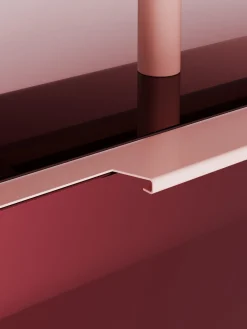 Muebles De Tv|Muebles De Tv></noscript>Westwing Collection Aparador de alto brillo Lenne Rojo vino, rosa claro