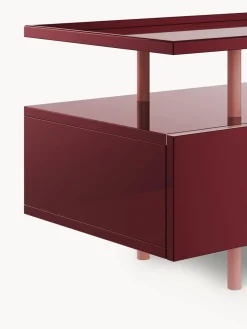 Muebles De Tv|Muebles De Tv></noscript>Westwing Collection Aparador de alto brillo Lenne Rojo vino, rosa claro