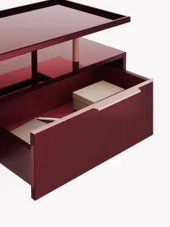 Muebles De Tv|Muebles De Tv></noscript>Westwing Collection Aparador de alto brillo Lenne Rojo vino, rosa claro