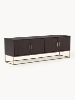 Muebles De Tv|Muebles De Tv>Westwing Collection Aparador de madera de mango Lyle Madera de mango oscura, dorado