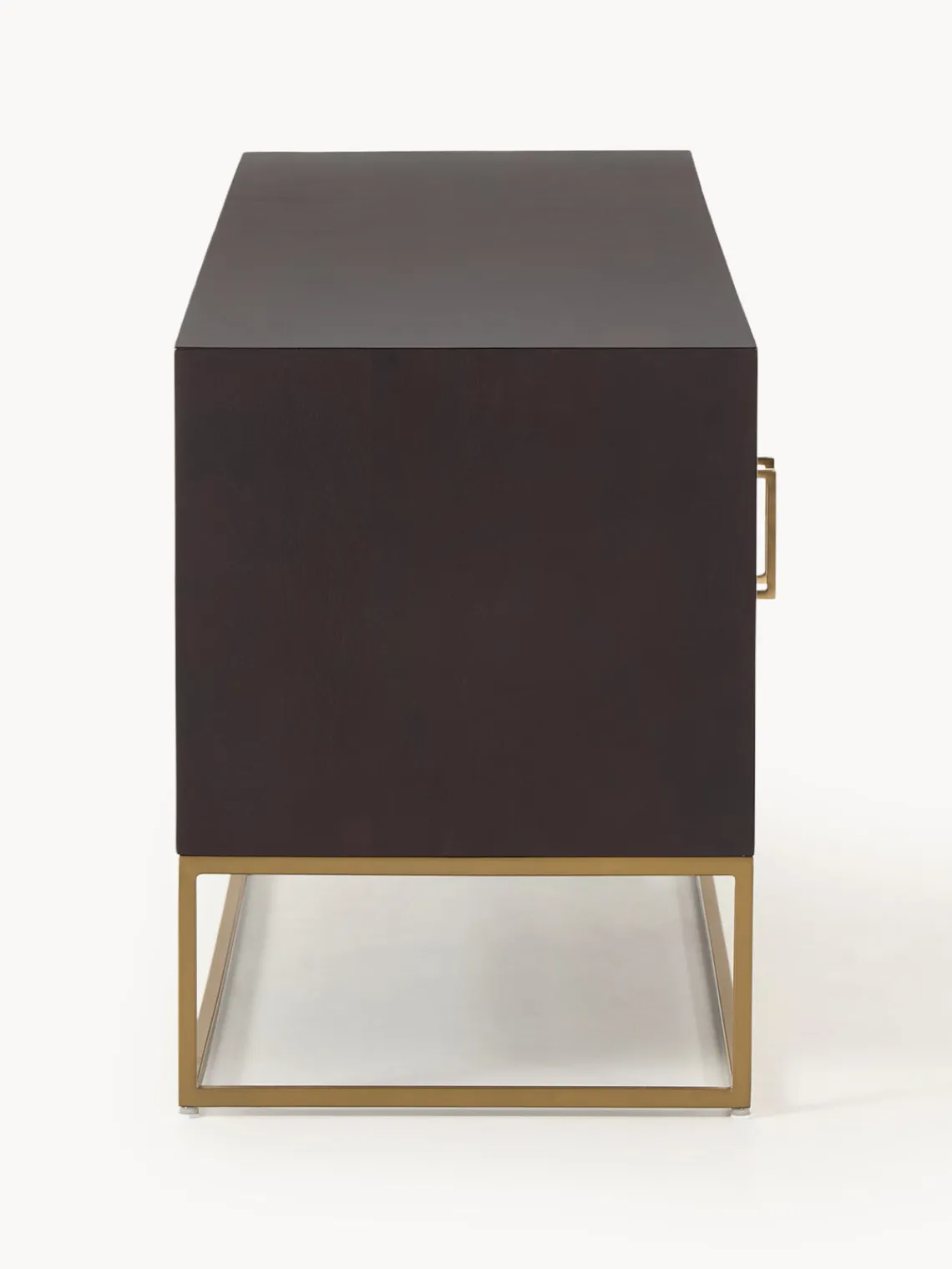 Muebles De Tv|Muebles De Tv>Westwing Collection Aparador de madera de mango Lyle Madera de mango oscura, dorado