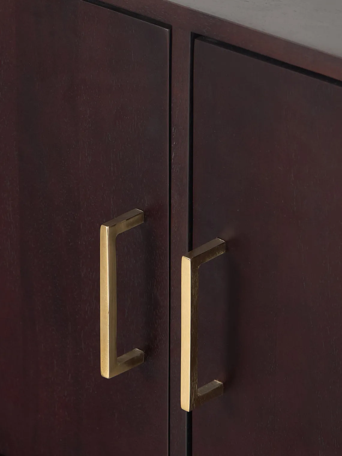 Muebles De Tv|Muebles De Tv>Westwing Collection Aparador de madera de mango Lyle Madera de mango oscura, dorado