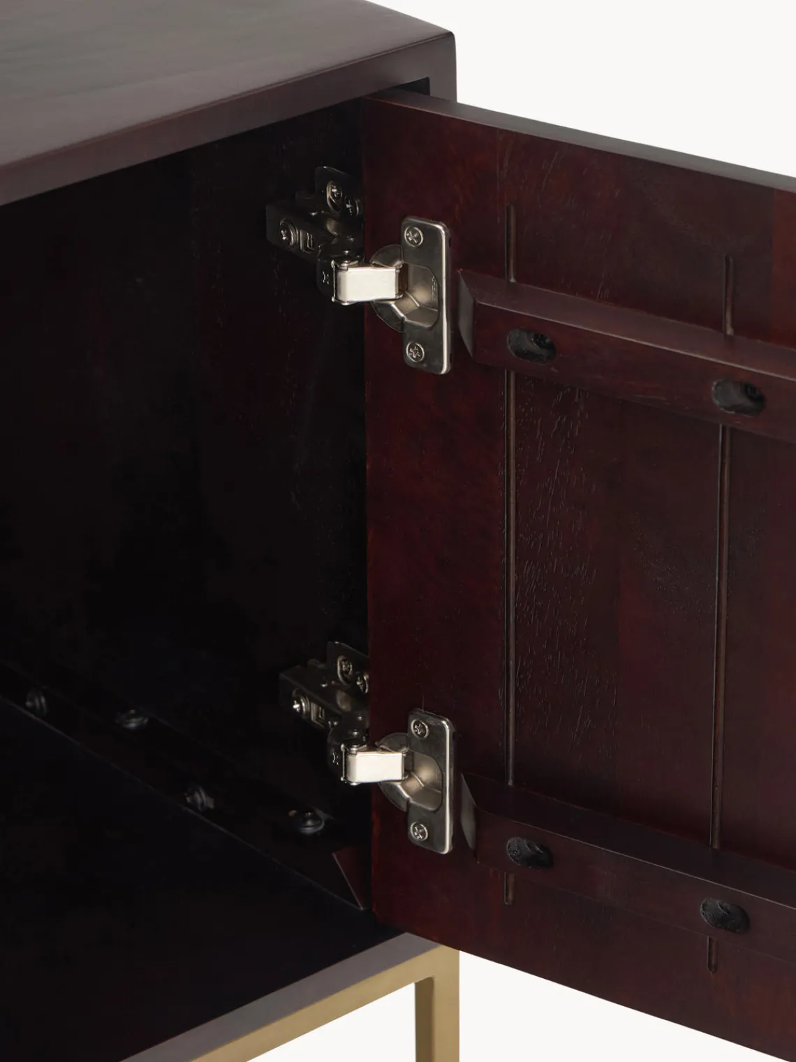 Muebles De Tv|Muebles De Tv>Westwing Collection Aparador de madera de mango Lyle Madera de mango oscura, dorado