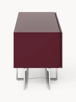 Muebles De Tv|Muebles De Tv></noscript>Westwing Collection Aparador de madera Joe Rojo vino, plateado