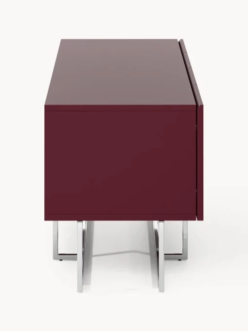 Muebles De Tv|Muebles De Tv>Westwing Collection Aparador de madera Joe Rojo vino, plateado