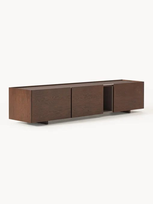 Muebles De Tv|Muebles De Tv>Westwing Collection Aparador de madera Larsen Madera de roble lacada en marrón oscuro