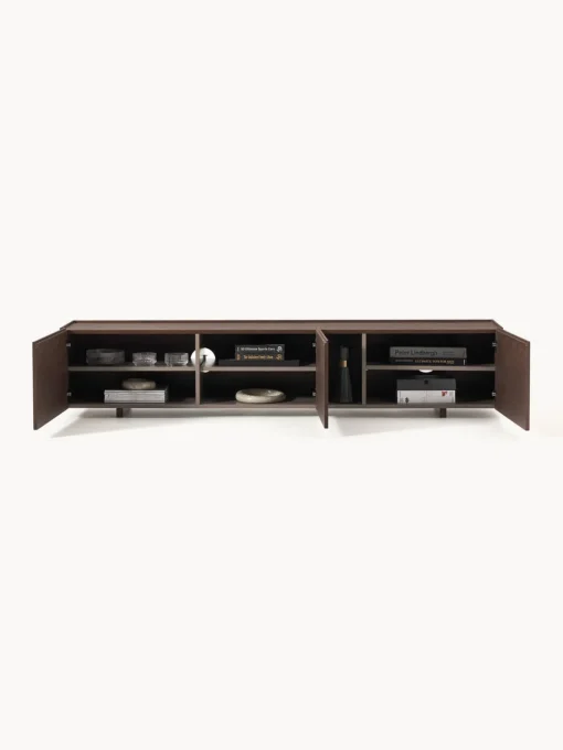 Muebles De Tv|Muebles De Tv>Westwing Collection Aparador de madera Larsen Madera de roble lacada en marrón oscuro