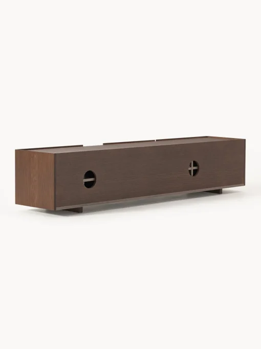 Muebles De Tv|Muebles De Tv>Westwing Collection Aparador de madera Larsen Madera de roble lacada en marrón oscuro
