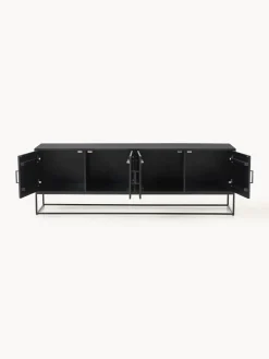 Muebles De Tv|Muebles De Tv></noscript>Westwing Collection Aparador de madera maciza de mango Lyle Negro