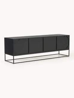 Muebles De Tv|Muebles De Tv></noscript>Westwing Collection Aparador de madera maciza de mango Lyle Negro