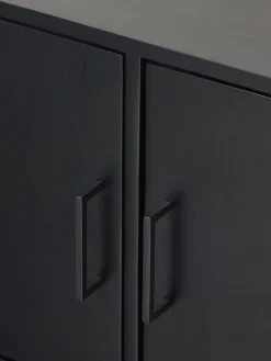 Muebles De Tv|Muebles De Tv></noscript>Westwing Collection Aparador de madera maciza de mango Lyle Negro