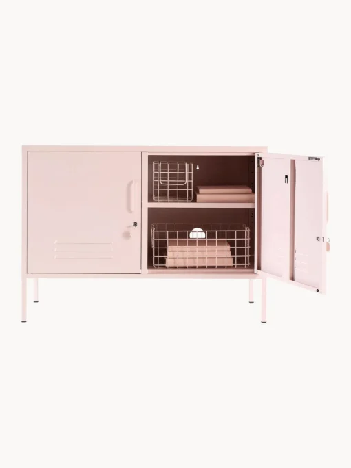 Armarios Infantiles|Aparadores>Mustard Made Aparador de metal The Lowdown Rosa claro
