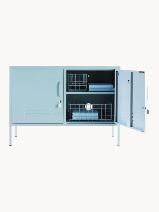 Armarios Infantiles|Aparadores>Mustard Made Aparador de metal The Lowdown Azul claro