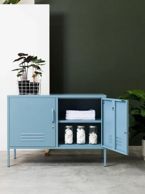 Armarios Infantiles|Aparadores>Mustard Made Aparador de metal The Lowdown Azul claro