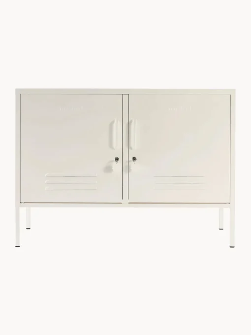 Armarios Infantiles|Aparadores>Mustard Made Aparador de metal The Lowdown Blanco crema